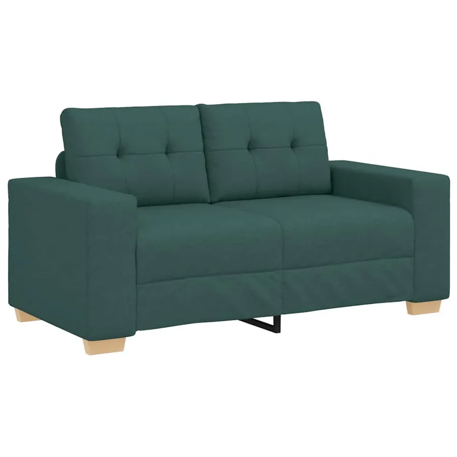 Canapé deux places vert foncé 160 x 77 x 82 cm en tissu - 2