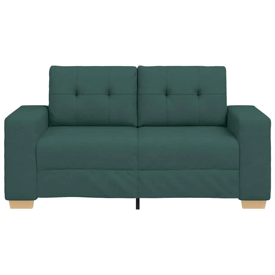 Canapé deux places vert foncé 160 x 77 x 82 cm en tissu - 4