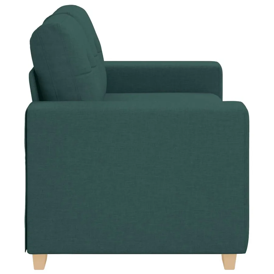 Canapé deux places vert foncé 160 x 77 x 82 cm en tissu - 5