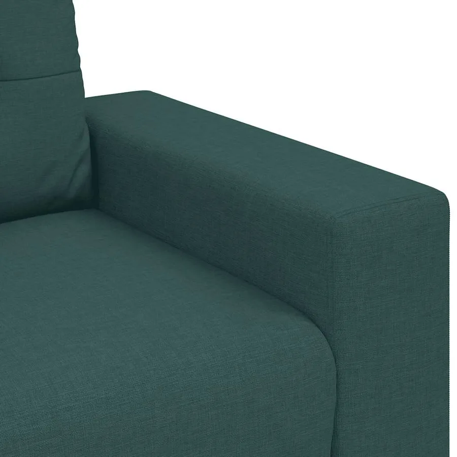 Canapé deux places vert foncé 160 x 77 x 82 cm en tissu - 7