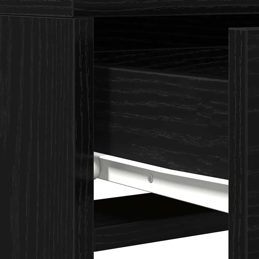 Table de Toilette Noir 50 x 41 x 140 cm Bois d'ingénierie - 10