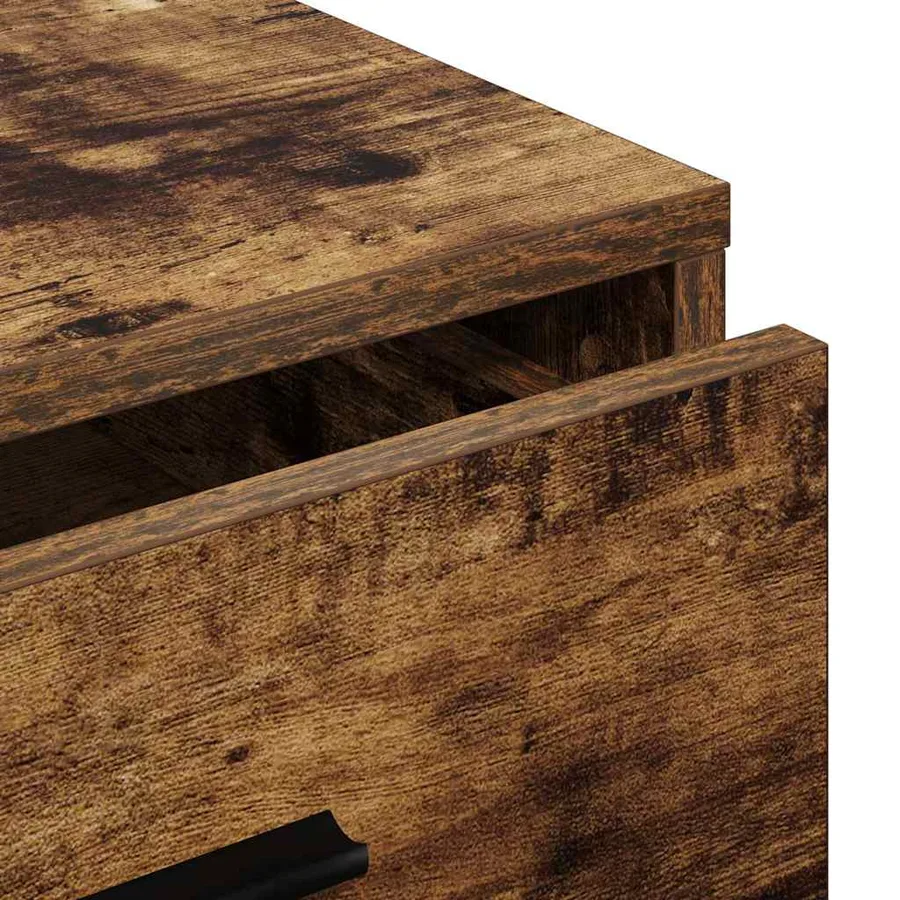 Buffet avec tiroir Chêne fumé 40 x 41 x 75 cm Bois d'ingénierie - 10