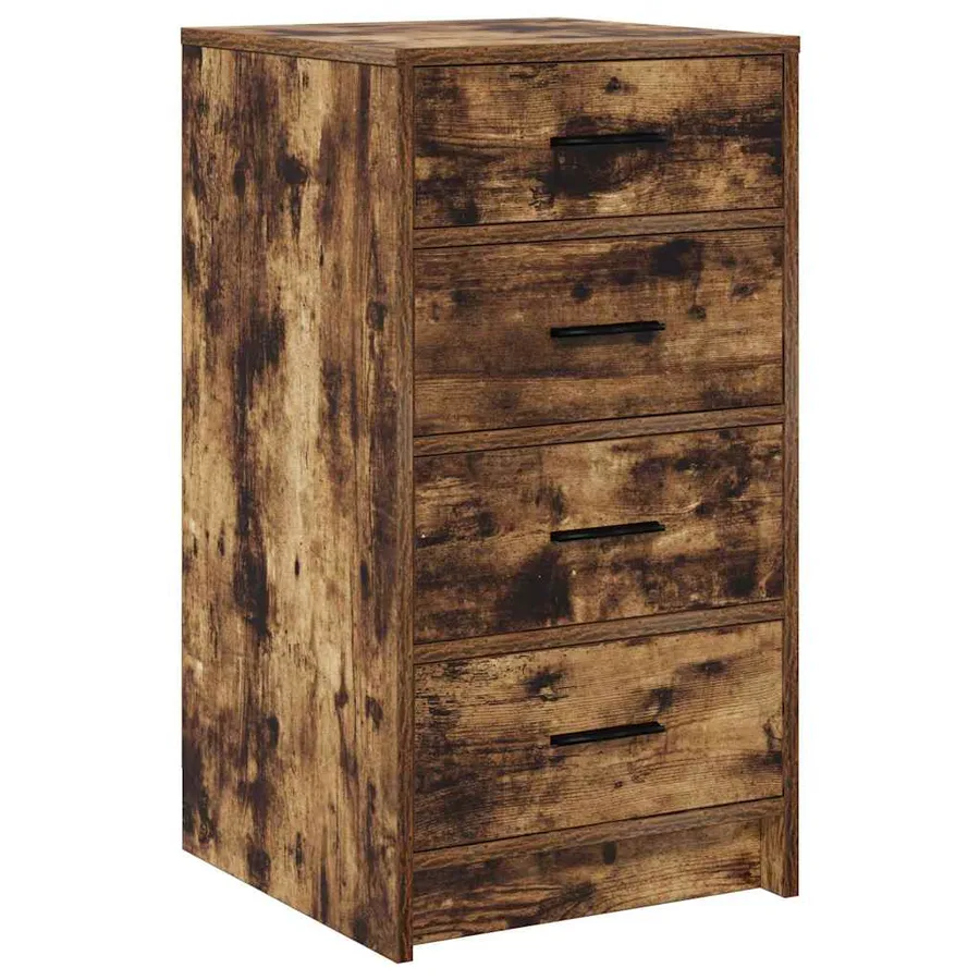 Buffet avec tiroir Chêne fumé 40 x 41 x 75 cm Bois d'ingénierie - 2