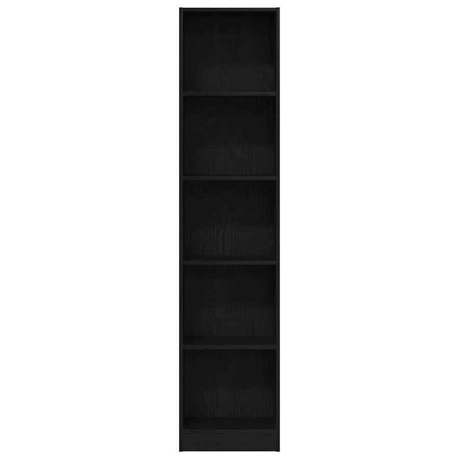 Bibliothèque en chêne noir 40 x 24 x 176 cm bois d'ingénierie - 5