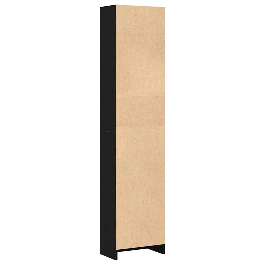 Bibliothèque en chêne noir 40 x 24 x 176 cm bois d'ingénierie - 6