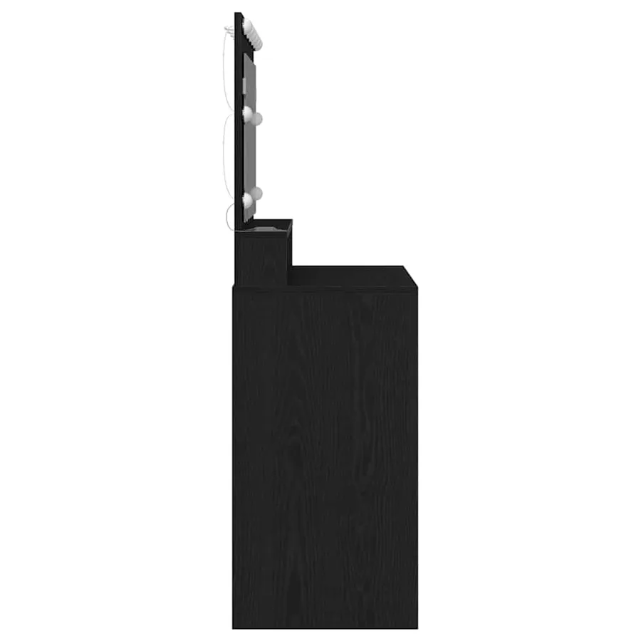Table de Toilette avec étagère Chêne noir 100 x 41 x 135 cm - 5