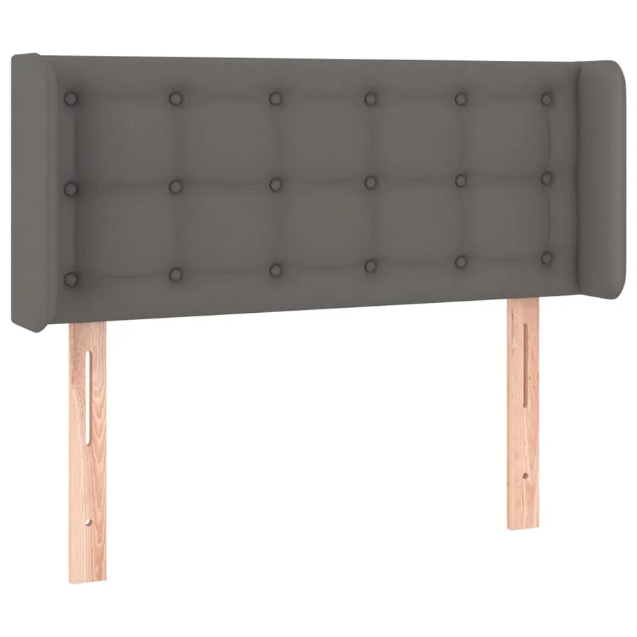 Tête de lit à LED Gris 103x16x78/88 cm Similicuir - 3