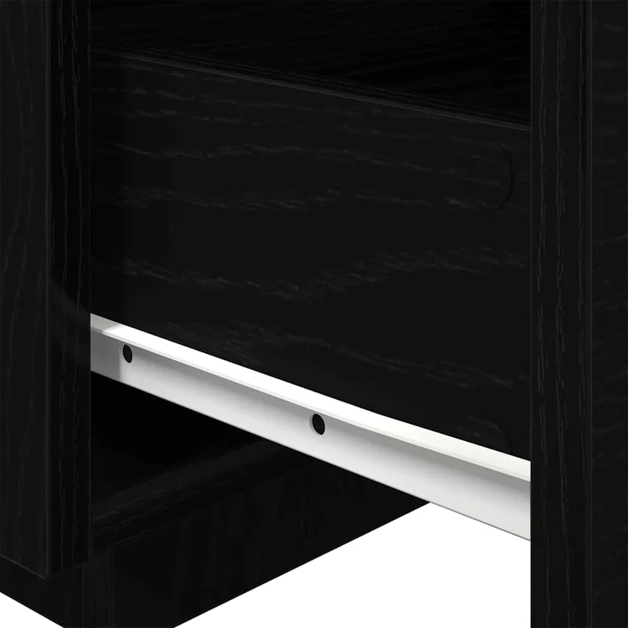Cabinet de chevet avec tiroir 2 pcs Chêne noir 40 x 39 x 37 cm - 11