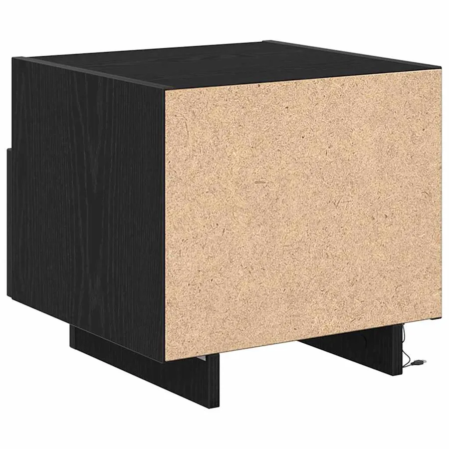 Cabinet de chevet avec tiroir 2 pcs Chêne noir 40 x 39 x 37 cm - 8