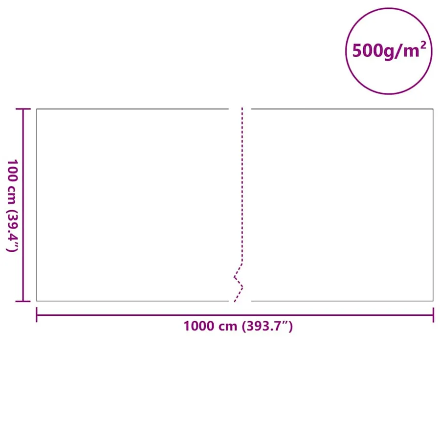 Feutre de bassin Gris 1 x 10 m Polyester et coton - 10