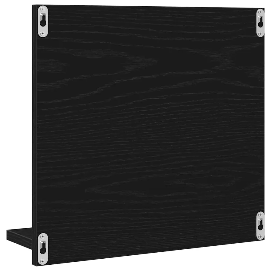 Miroir de salle de bain en chêne noir 40 x 10,5 x 37 cm bois d'ingénierie - 7