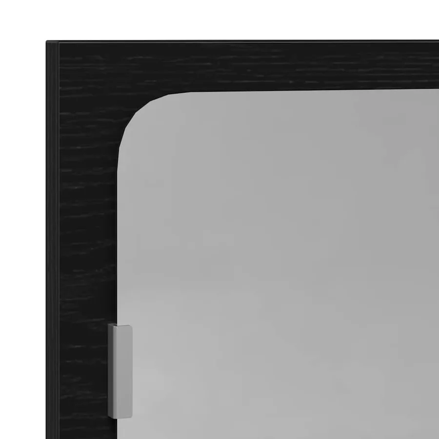 Miroir de salle de bain en chêne noir 40 x 10,5 x 37 cm bois d'ingénierie - 8