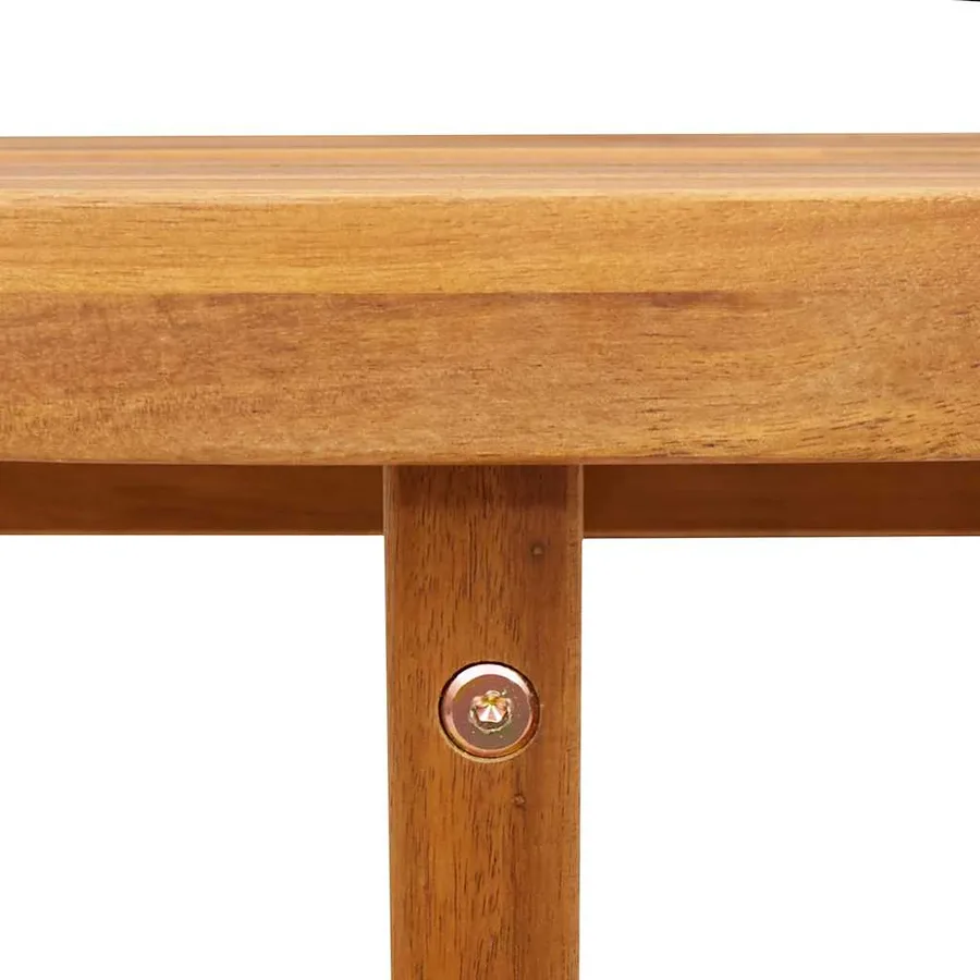 Table d'appoint de jardin ronde Ø55x60 cm en bois d'acacia massif - 10