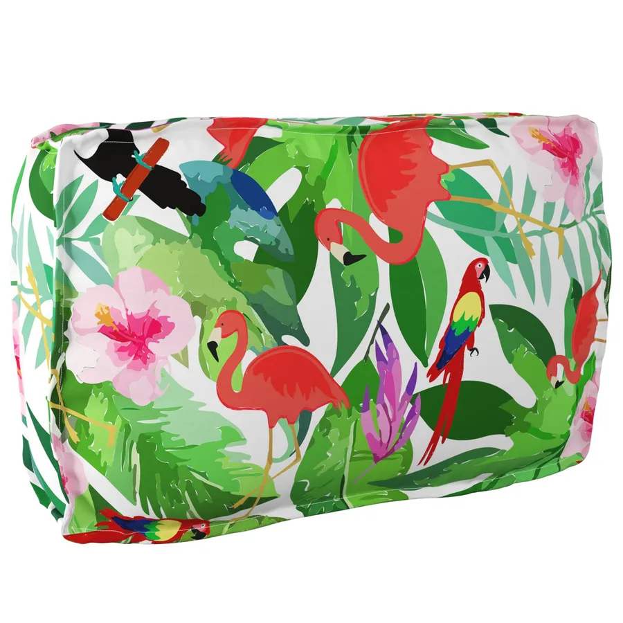 Set de coussins de palette 2 pcs Jungle tropicale Tissu Oxford - 3