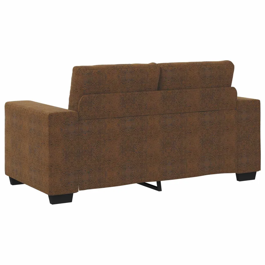 Canapé 2 places marron 120 cm similicuir - 4