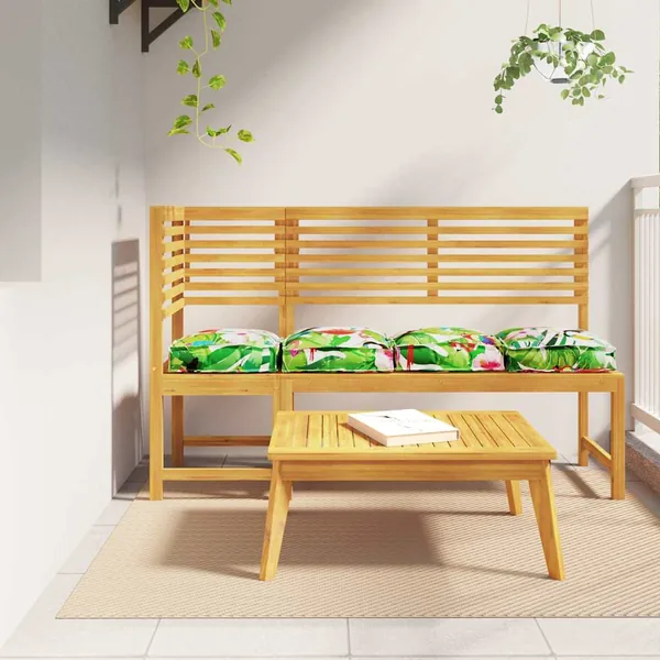 Coussin Floral 4 pcs Multicolore 40 x 40 x 8 cm Tissu Oxford