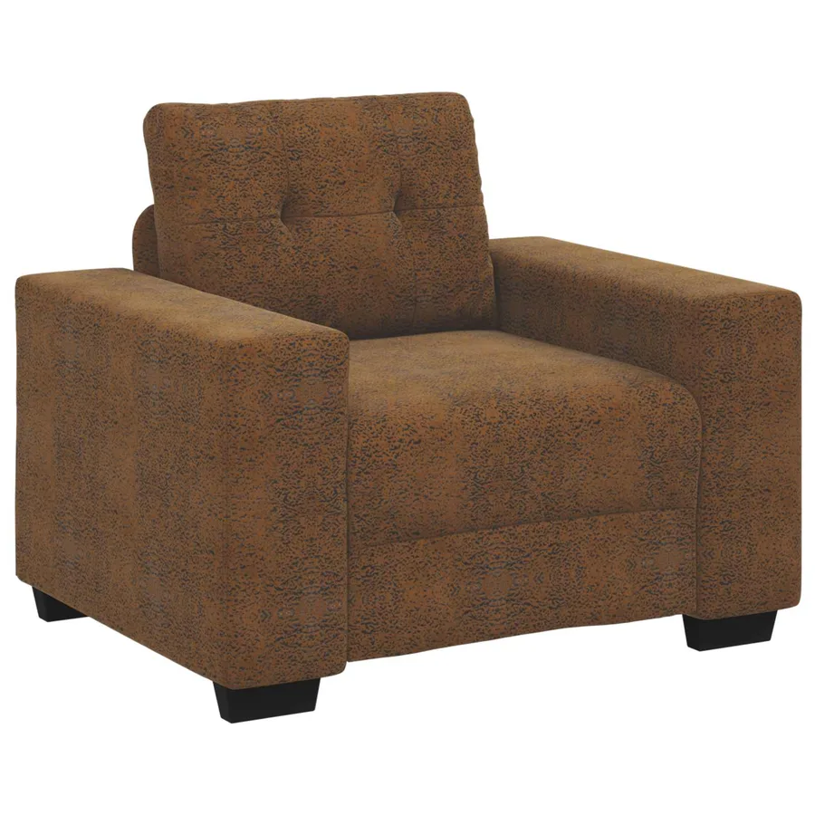 Fauteuil marron 59 cm similicuir - 2