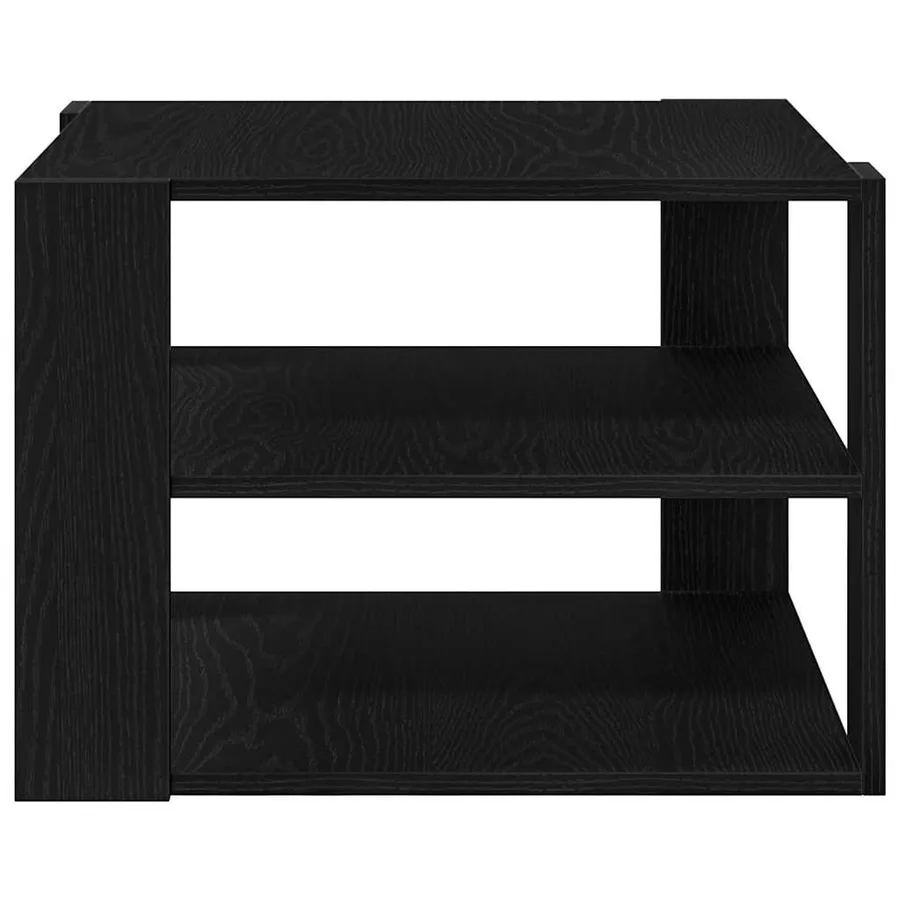 Table basse Chêne Noir 58 x 58 x 40 cm Bois d’ingénierie - 7