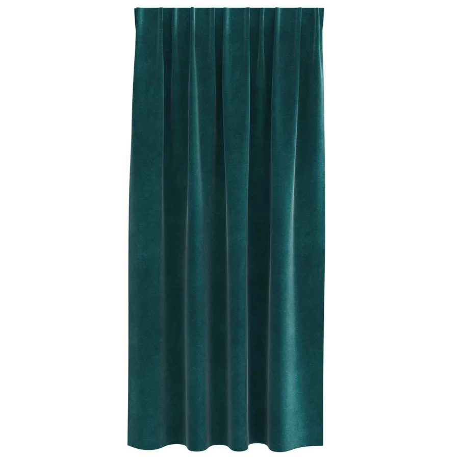 Rideaux occultants 2 pcs Vert foncé 140 x 175 cm Velours - 4