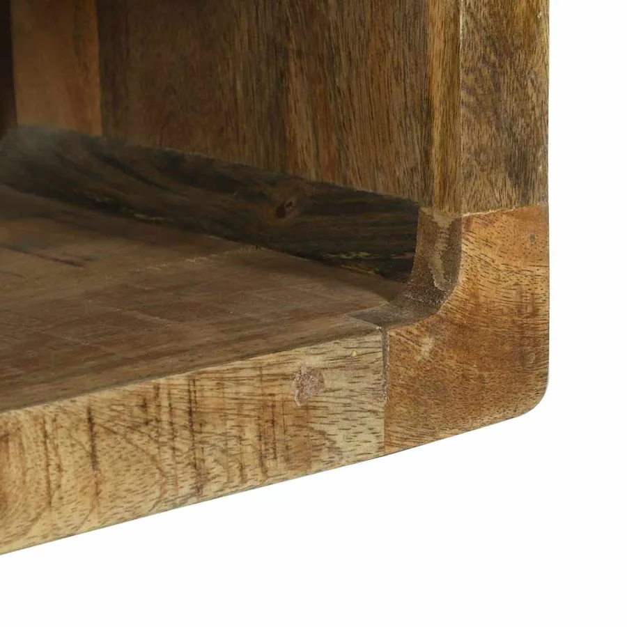 Ensemble meuble TV 3 pcs Marron Bois de manguier massif - 10