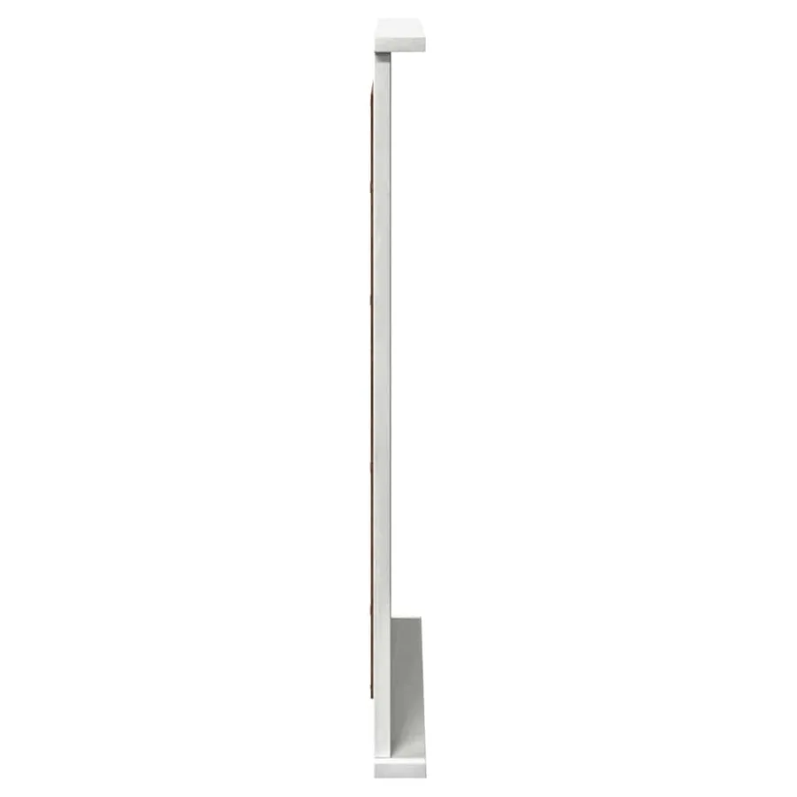 Miroir VIGO Blanc antique 55,5 x 5 x 70 cm Bois de pin massif - 5