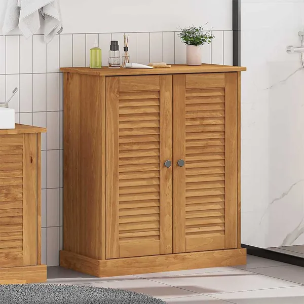 Armoire de salle de bain avec porte VIGO Marron et Marron Miel