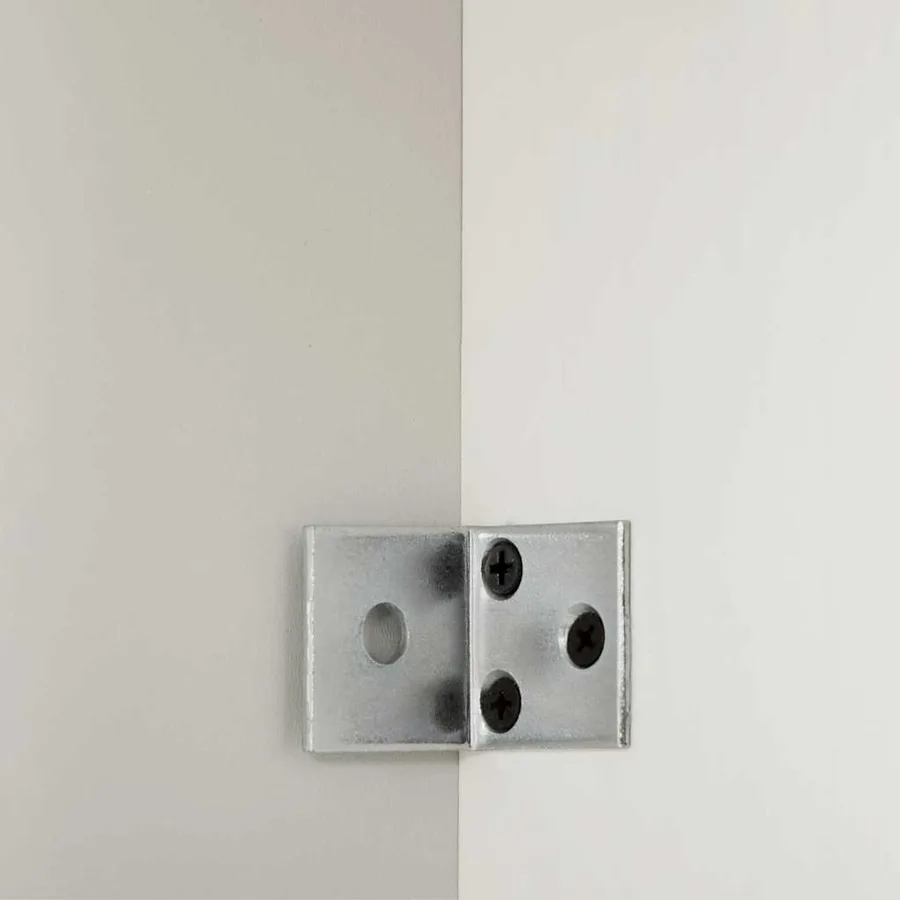 Cabinet pour lave-linge avec porte VIGO Blanc et Blanc Antique - 11
