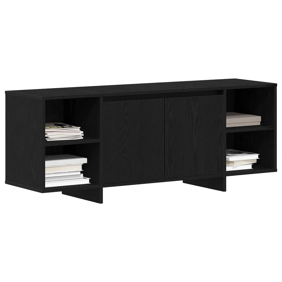Meuble TV 130 x 35 x 50 cm Chêne noir Bois d'ingénierie - 3