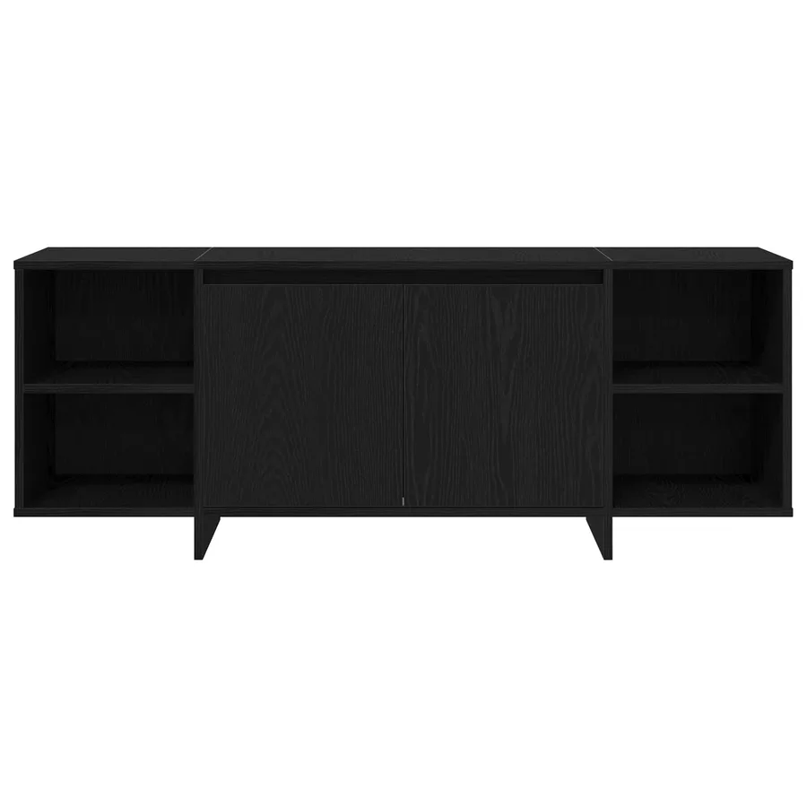 Meuble TV 130 x 35 x 50 cm Chêne noir Bois d'ingénierie - 6