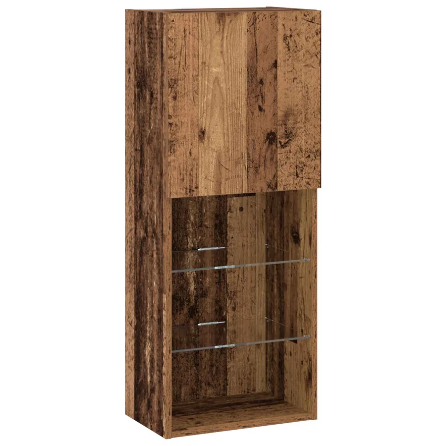 Meuble TV 4 pcs Bois ancien Bois d'ingénierie - 11