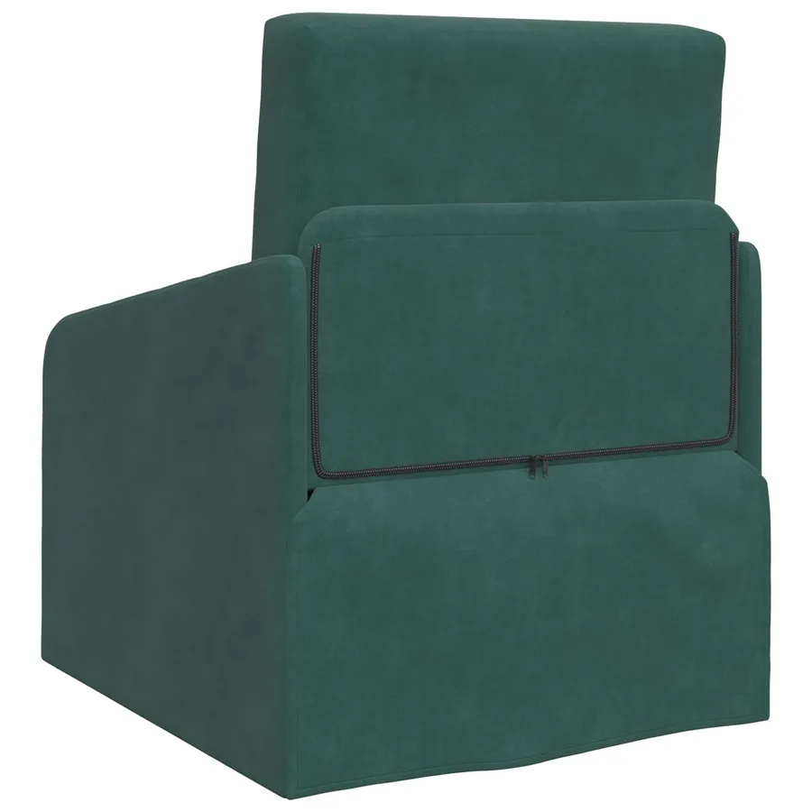 Canapé-Lit Vert foncé 65 x 80 x 83 cm Velours - 7