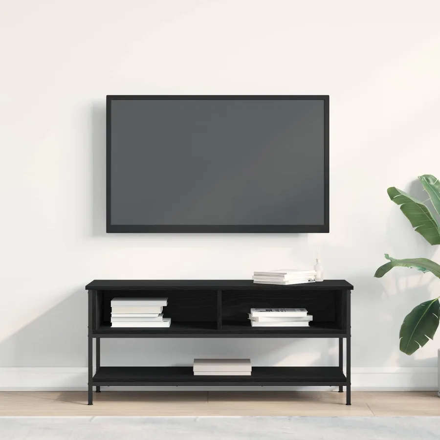 Ensemble meuble TV Montage mural Chêne noir 100 x 35 x 45 cm - 4
