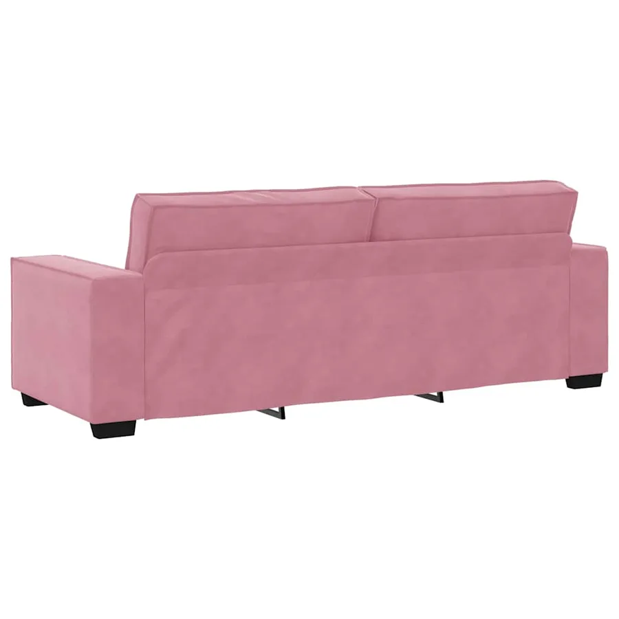Canapé à 3 places Rose 220x78x84 cm Velours - 6