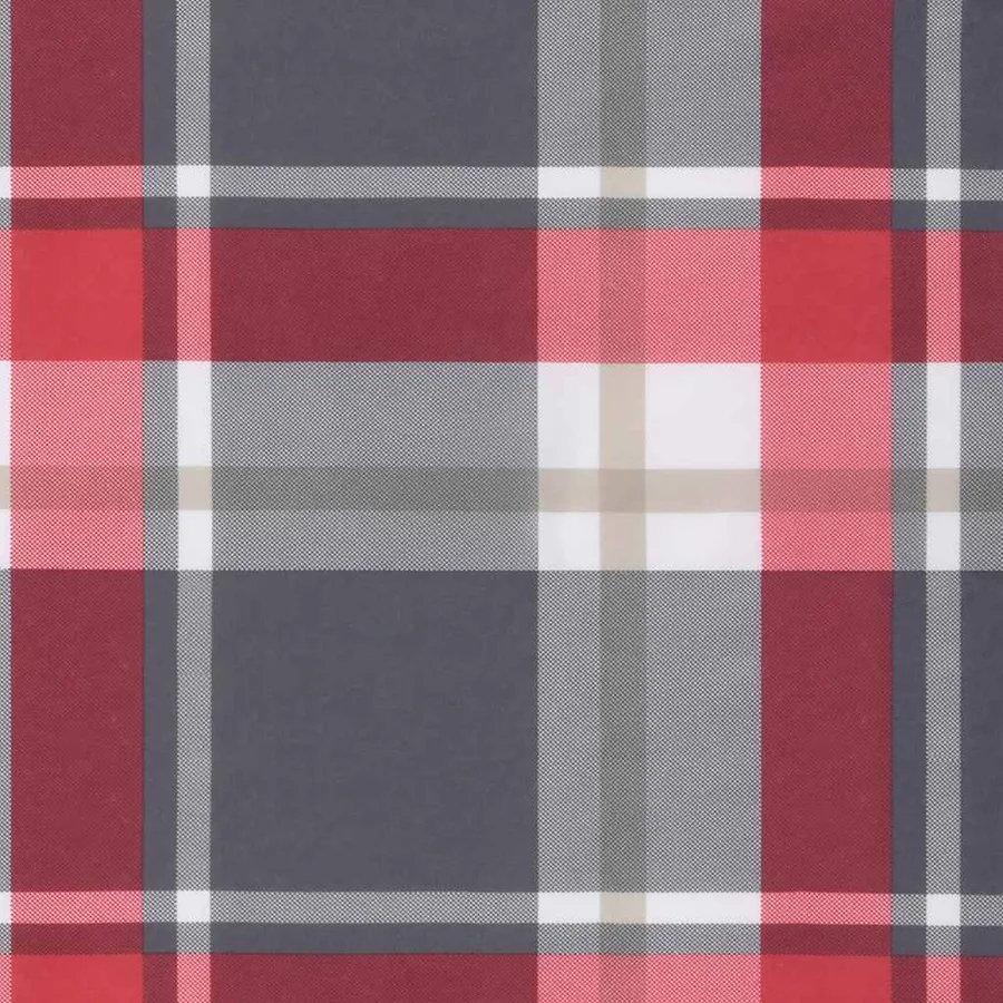Transat pliant à carreaux rouges 175 x 54 x 8,5 cm tissu Oxford - 10