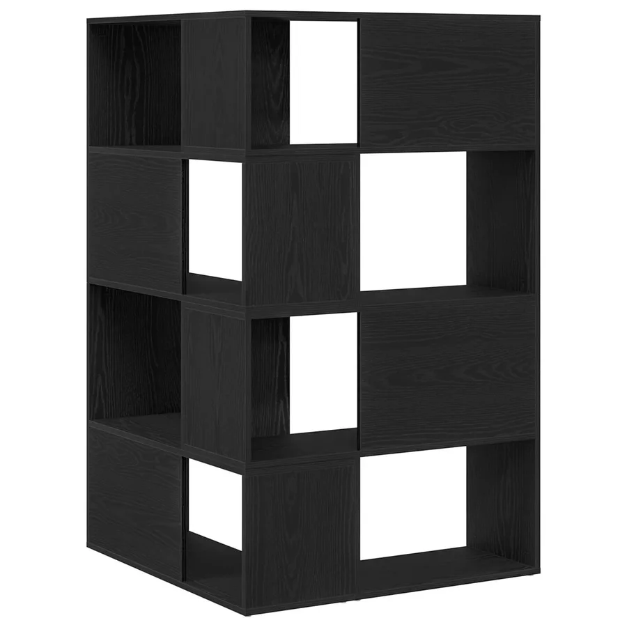 Armoire 6 niveaux 85 x 85 x 140 cm Bois d'ingénierie Chêne noir - 6