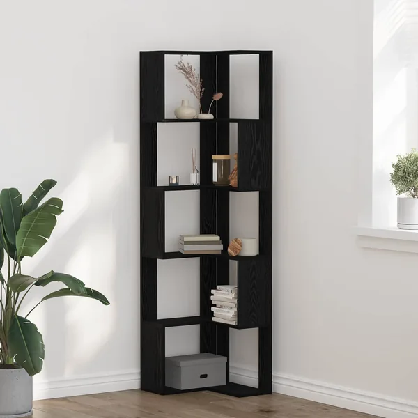 Bibliothèque Chêne noir 50 x 50 x 179 cm
