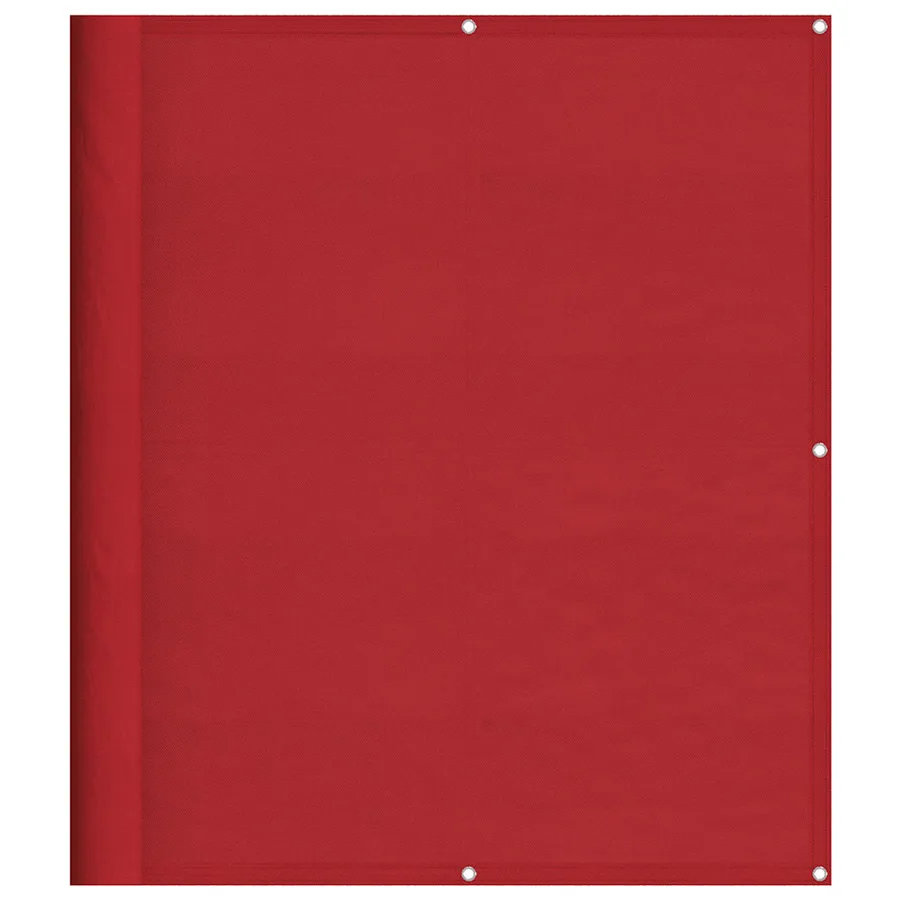 Paravent de balcon rouge 120 x 700 cm 100 % polyester Oxford - 2
