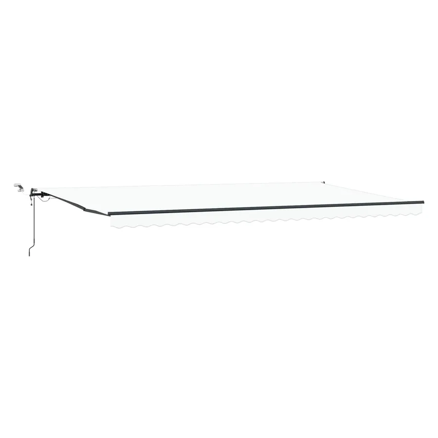 Auvent rétractable Blanc 600 × 300 cm Polyester - 2