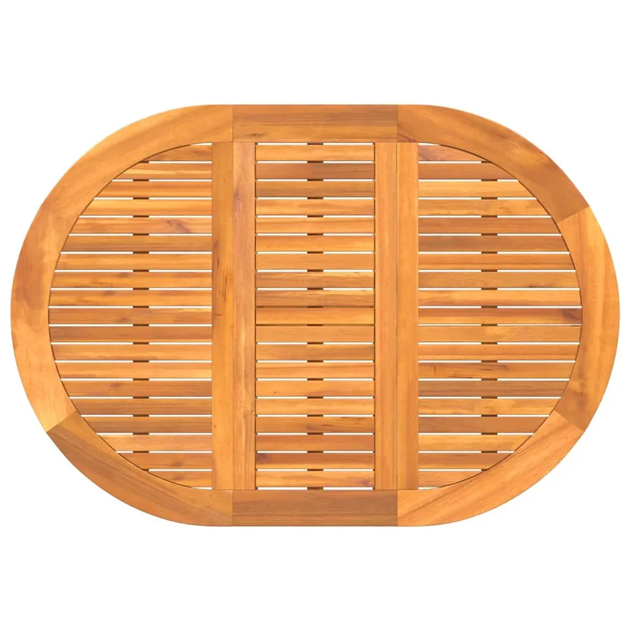 Table de Jardin 5 pcs Marron Bois d'Acacia Massif - 7