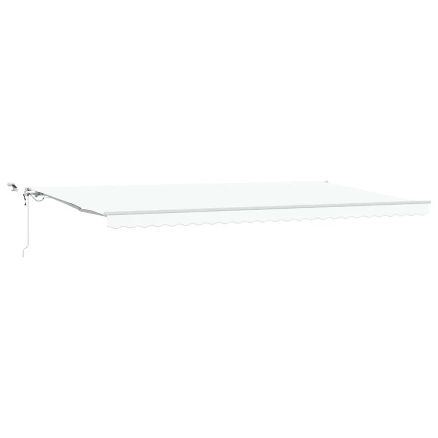 Auvent rétractable Blanc 600 × 350 cm Polyester - 2