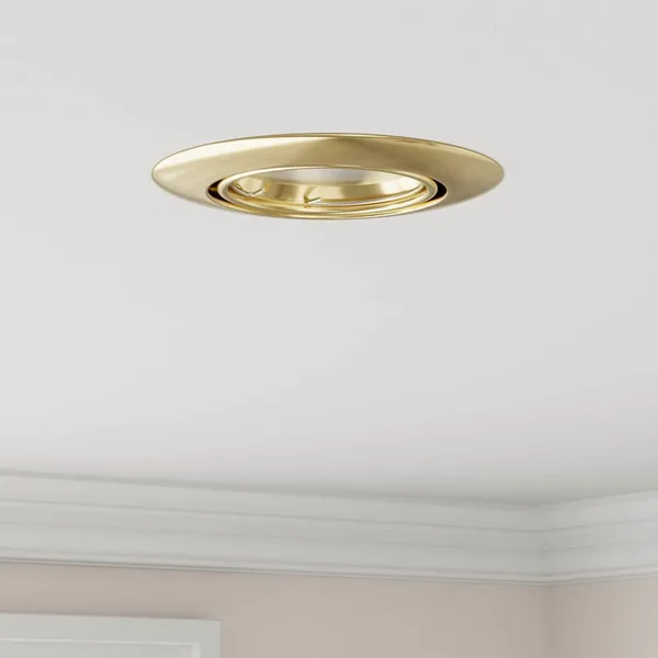 Projecteur 6 pcs Doré 9 x 9 x 2,5 cm Métal