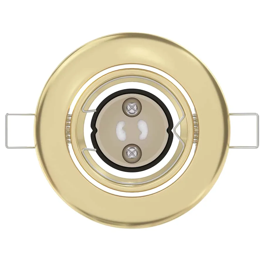 Projecteur 6 pcs Doré 9 x 9 x 2,5 cm Métal - 6