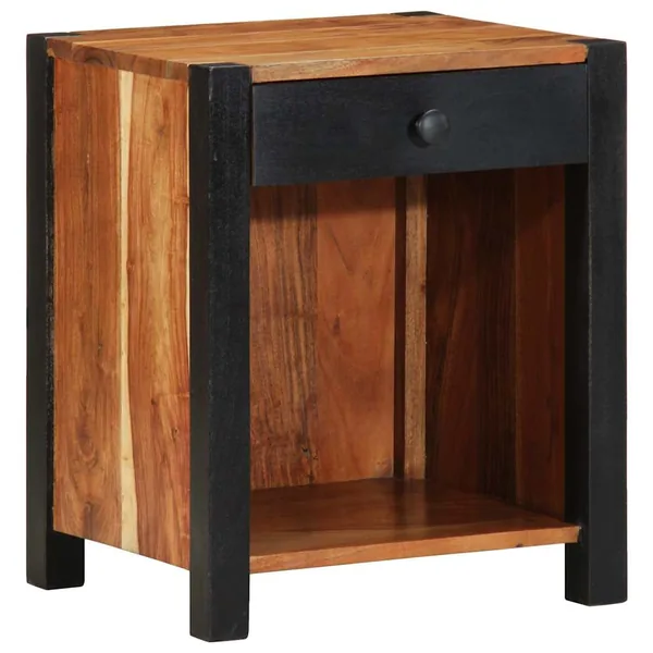 Cabinet de chevet Marron 40 x 35 x 50 cm Bois d'Acacia Massif