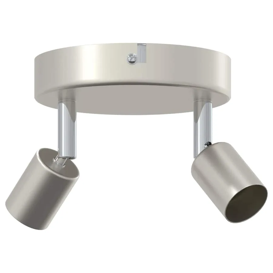 Spot de plafond avec des projecteurs Nickel 12 x 8 cm Acier - 2