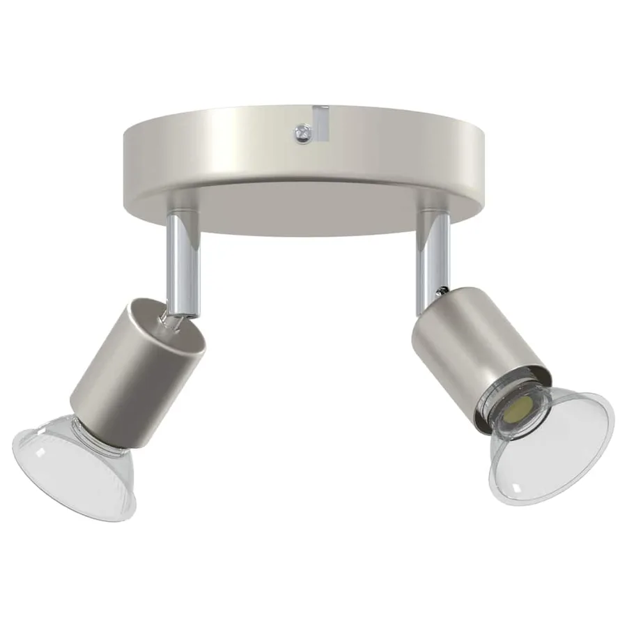 Spot de plafond avec des projecteurs Nickel 12 x 8 cm Acier - 3