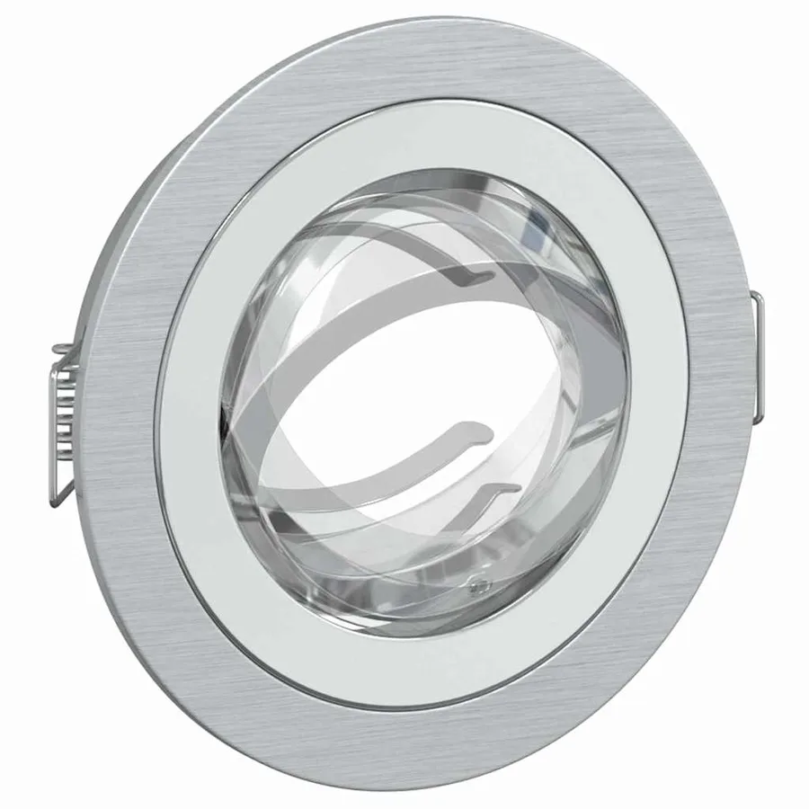 Projecteur Argenté 9 x 9 x 2 cm Aluminium - 12