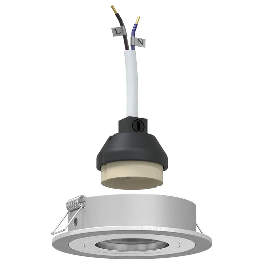 Projecteur Argenté 9 x 9 x 2 cm Aluminium - 2