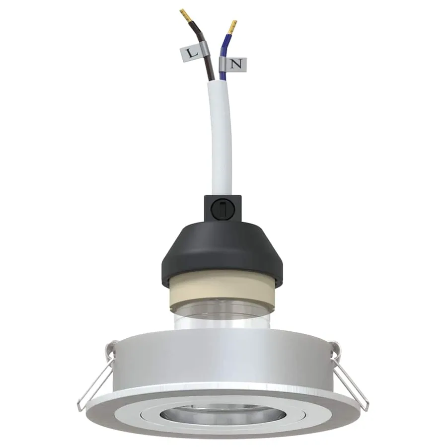 Projecteur Argenté 9 x 9 x 2 cm Aluminium - 3