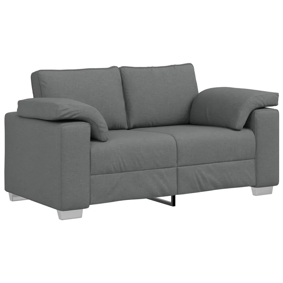 Canapé deux places Gris foncé 160 cm tissu - 2