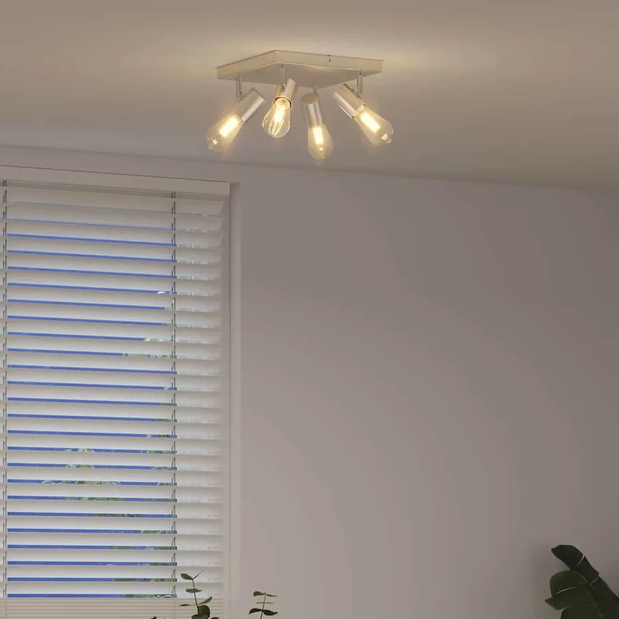 Spot de plafond Nickel 26,5 x 26 x 11,5 cm Métal - 4